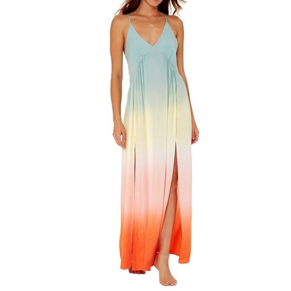YFB Young Fabulous & Broke Plane Maxi Dress Tropic Ombre
